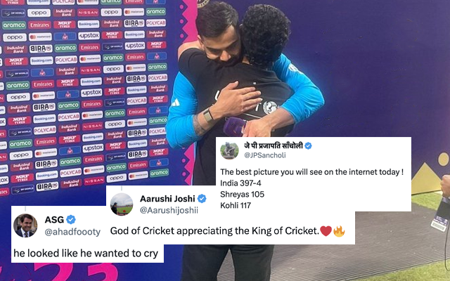 Sachin Tendulkar Hugs Virat Kohli After Latter Surpasses His Record