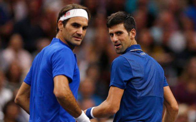 Roger Federer and Novac Djokovic