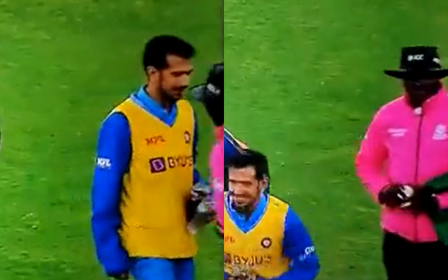 Yuzvendra Chahal umpires