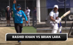 Rashid Khan and Brian Lara