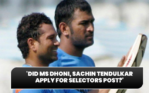 Indian cricket board receives fake applications claiming to be Sachin Tendulkar, MS Dhoni for selection committee: Reports