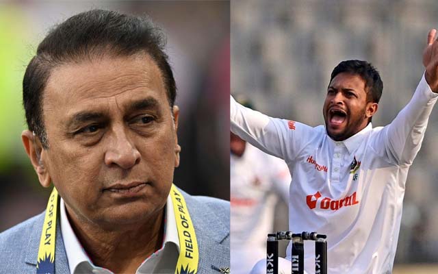 Sunil Gavaskar's question to Shakib Al Hasan post his dismissal in second Test