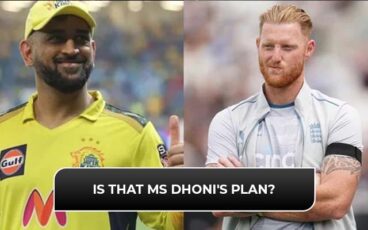 MS Dhoni and Ben Stokes (Source - Twitter)