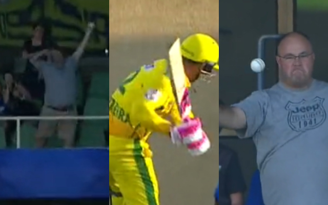 Watch: Spectator's effortless catch in clash between Joburg Super Kings and Durban Super Giants in SA20