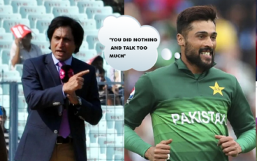 Ramiz Raja and Mohammad Amir (Source - Twitter)