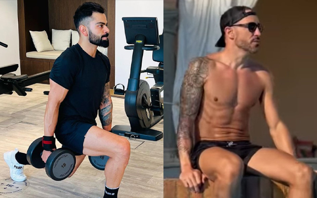 Virat Kohli and Faf du Plessis