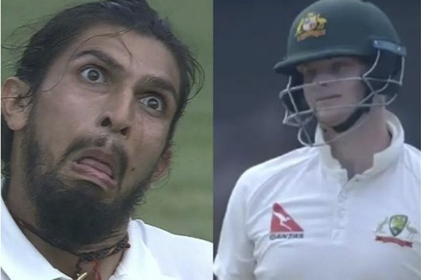 Ishant Sharma and Steve Smith