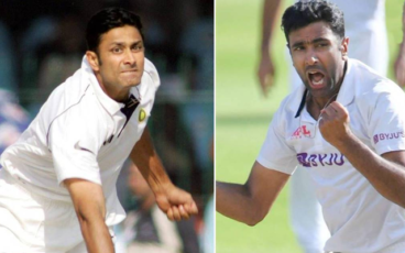 Ravichandran Ashwin and Anil Kumble