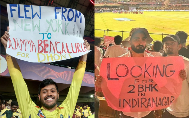 IPL fans placards