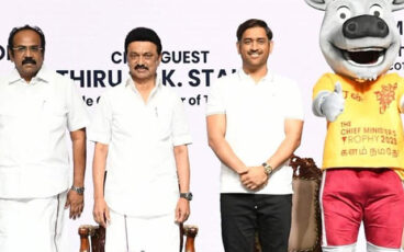 MS Dhoni and MK Stalin