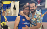 Irfan Pathan with MS Dhoni