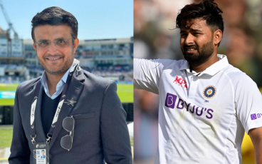 Sourav Ganguly and Rishabh Pant