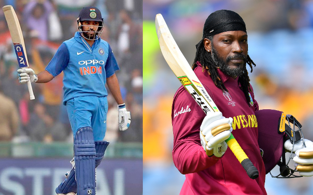 Rohit Sharma and Chris Gayle