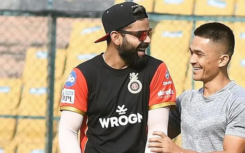 Virat Kohli and Sunil Chhetri