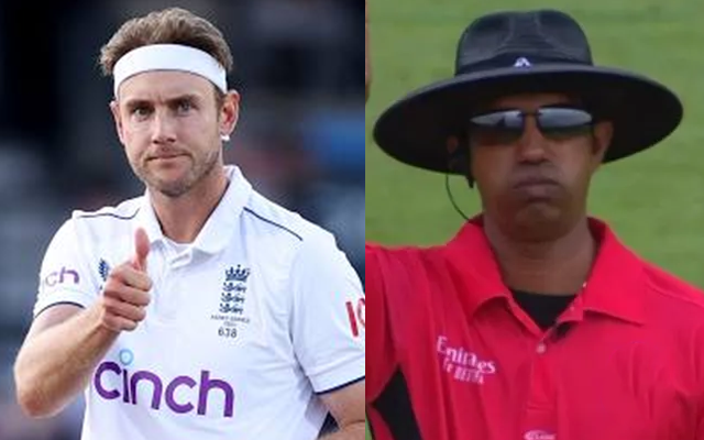 Stuart Broad and Kumar Dharmasena