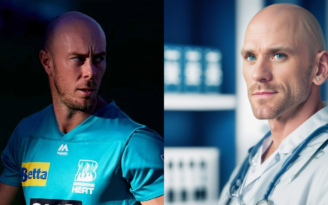 Chris Lynn and Johnny Sins cricketers and their lookalikes