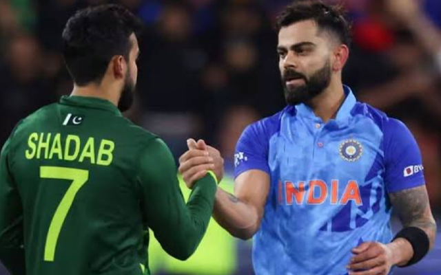 Virat Kohli and Shadab Khan