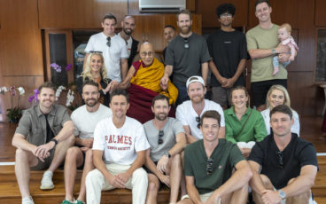 New Zealand Team with Dalai Lama