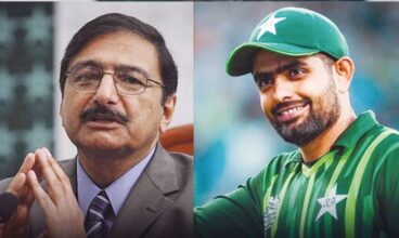 Zaka Ashraf and Babar Azam