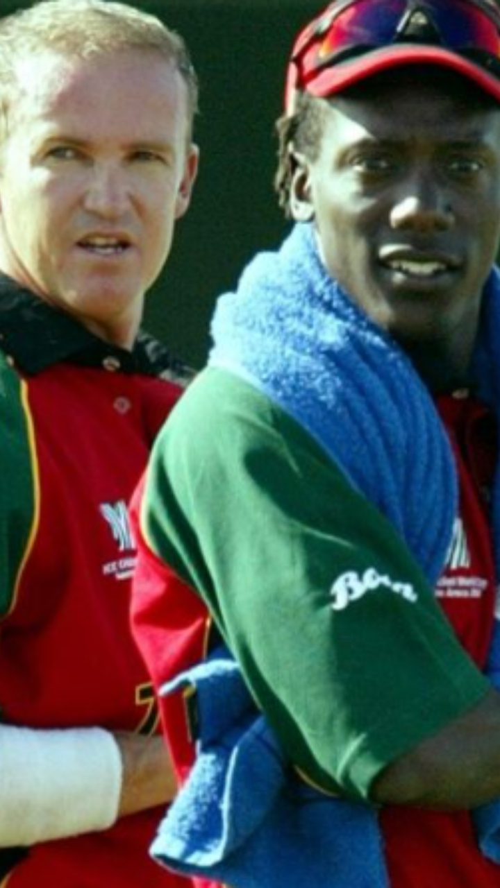Andy Flower and Henry Olonga